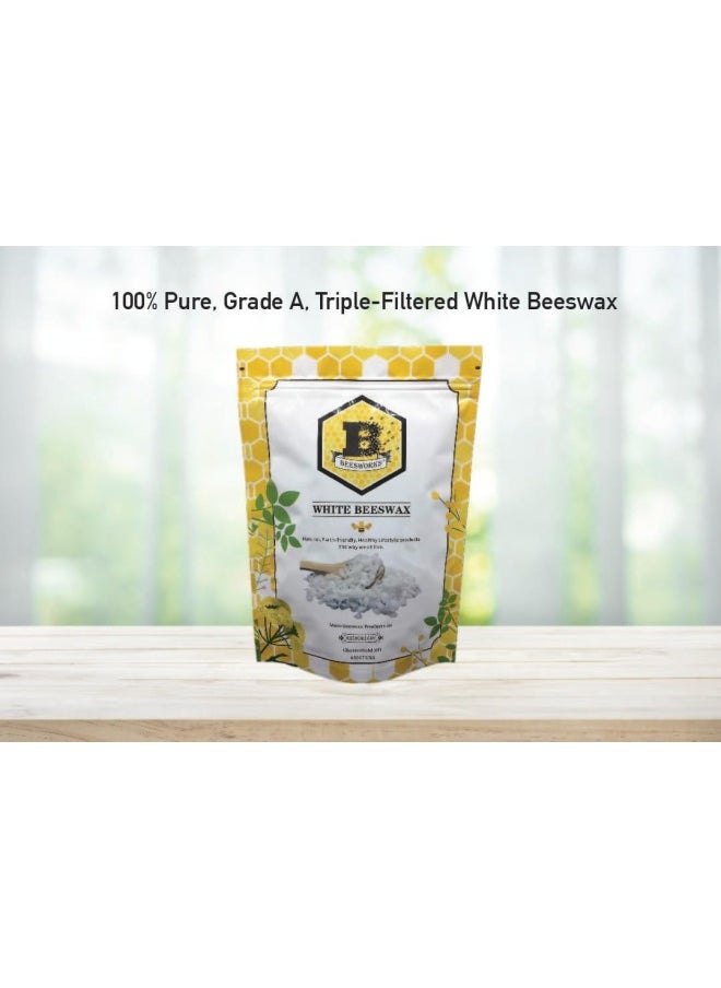 Beesworks - 1lb - Natural Planet Pure White BEESWAX Pellets-100 Pure - Image 1