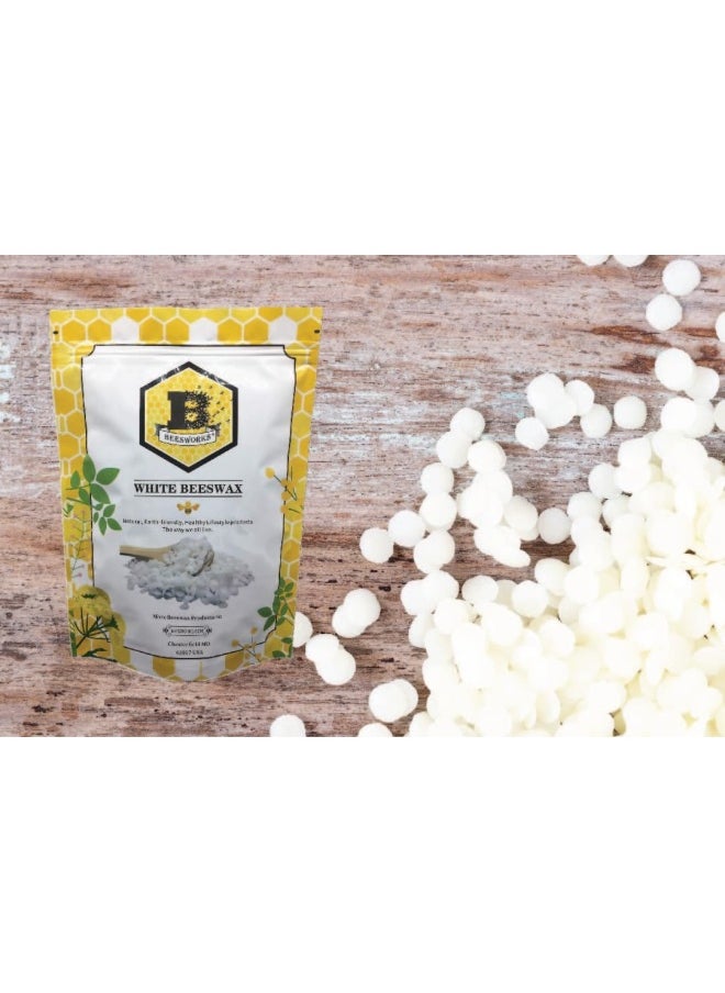 Beesworks - 1lb - Natural Planet Pure White BEESWAX Pellets-100 Pure - Image 1