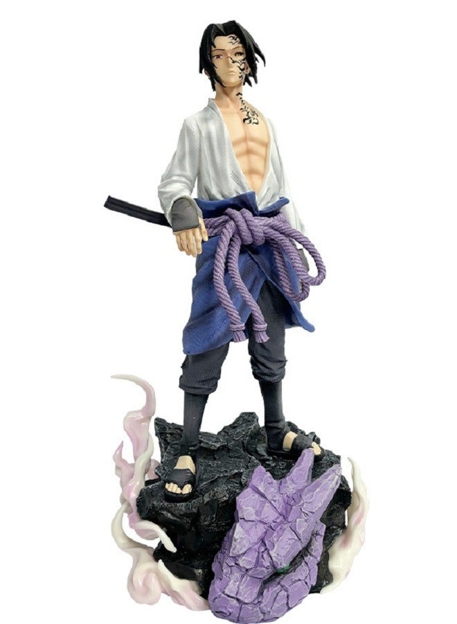 Naruto Cursed Seal Sasuke Anime Figurine Model Decoration - Image 1