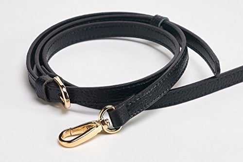 Live Up حزام حقيبة يد من الجلد الطبيعي LIVE UP كامل الحبة بديل حقيبة الكروس (1# أسود) - Image 3