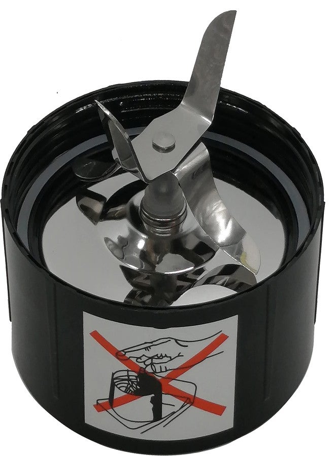 WuYan Pack of stainless steel Cross Blade and Flat milling Blade with 2pcs extra gasket and 3pcs rubber non-slip foot- Spare,Compatible with Magic Bullet blender (Model MB1001/MB 1001B) (Stainless Steel) - Image 5