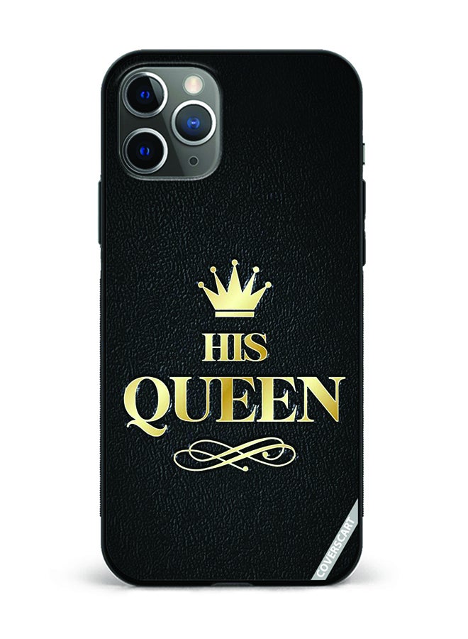 COVERSCART Protective Case Cover For Apple iPhone 11 Pro Max His Queen Design Black