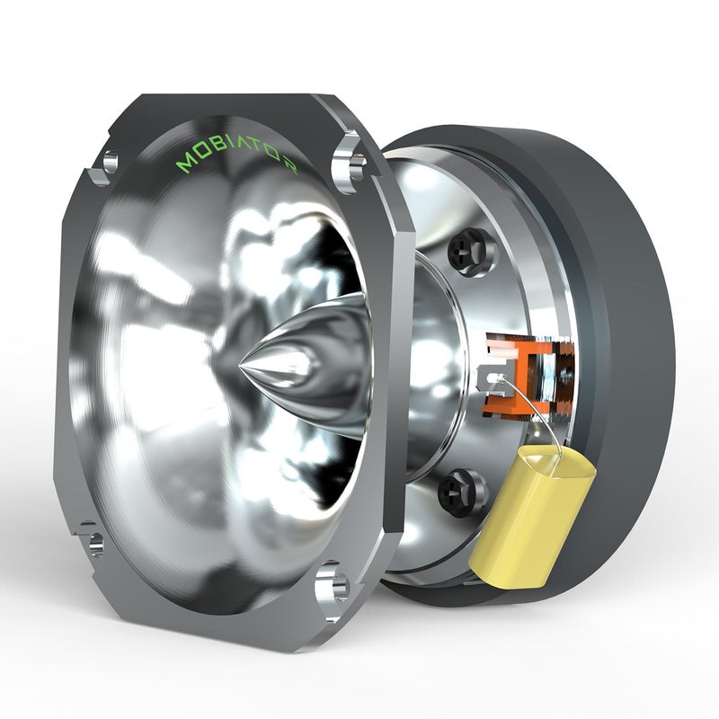 mobiator T40HP 4.5" High Compression Hybrid Driver/Tweeter Magnet 1.5" PEI Vc 750 Watts 4-Ohm, Pro Audio, High Frequency (Pair) - Image 3