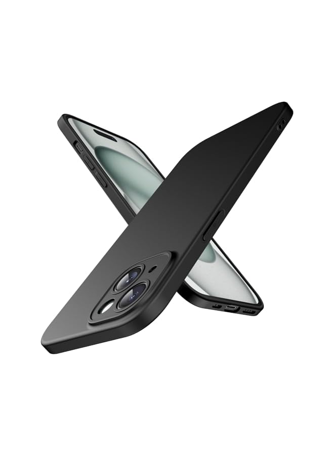 جي تيك حافظة JETech رفيعة لهاتف iPhone 15 Plus مقاس 6.7 بوصة مع حماية كاملة لعدسة الكاميرا، غطاء هاتف واقٍ بسيط للغاية وخفيف الوزن وخفيف الوزن (أسود) - Image 1