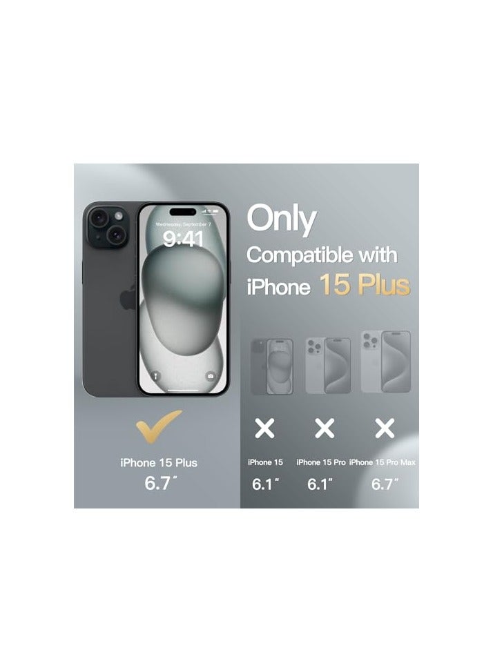 جي تيك حافظة JETech رفيعة لهاتف iPhone 15 Plus مقاس 6.7 بوصة مع حماية كاملة لعدسة الكاميرا، غطاء هاتف واقٍ بسيط للغاية وخفيف الوزن وخفيف الوزن (أسود) - Image 2