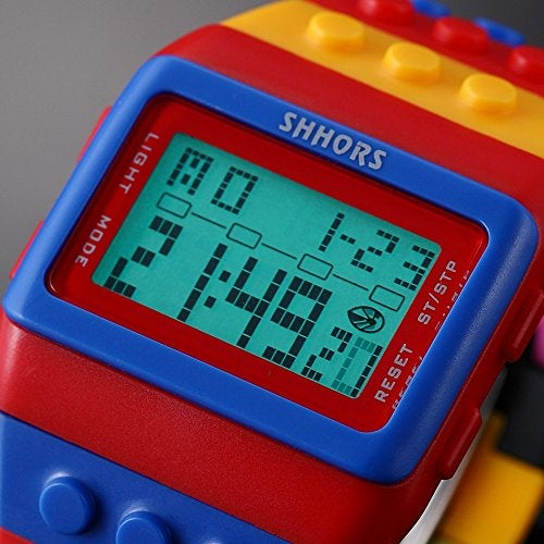 SHHORS ساعة يد رياضية رقمية مع إنذار وإضاءة خلفية LED للرجال والنساء من SHHORS - Image 5