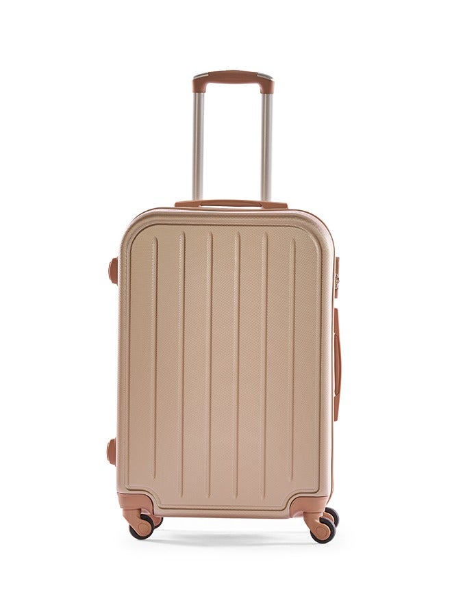 ليمرا طقم شنط سفر مكون من 6 حقائب أمتعة بعجلات و بتصميم صلب ذهبي - Image 3