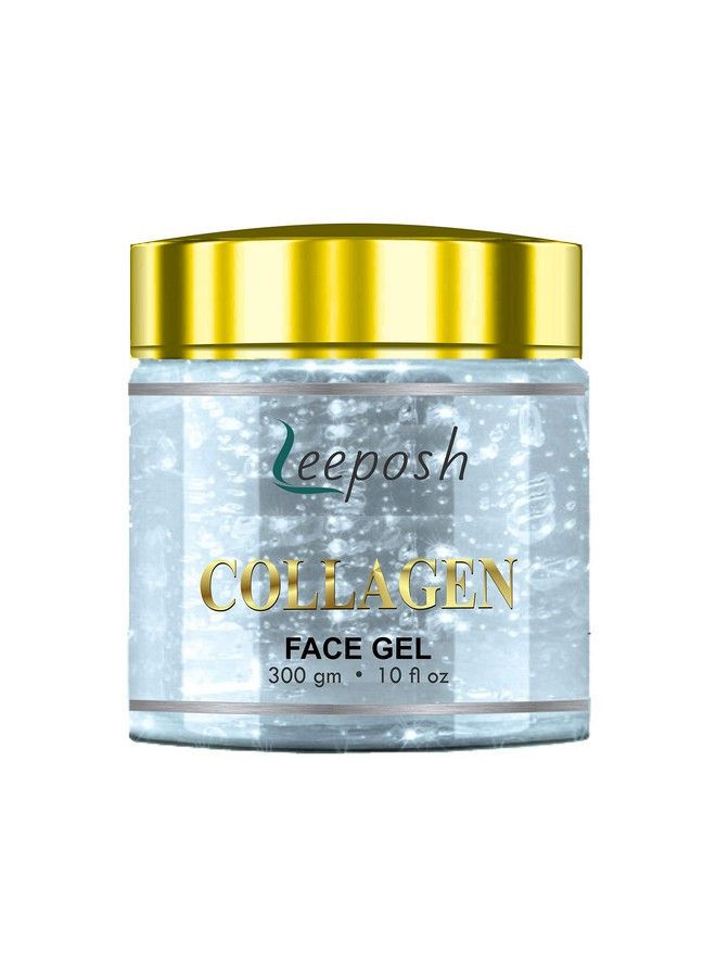 leeposh Collagen Gel Cream Anti Aging Face Moisturizer Day & Night For Men Women 300 Ml Skin Tightening Firming Hydrating Gel Serum - Image 2