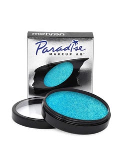 mehron Mehron Makeup Paradise Makeup AQ Pro Size | Stage & Screen, Face & Body Painting, Special FX, Beauty, Cosplay, and Halloween | Water Activated Face Paint & Body Paint 1.4 oz (40 g) (Metallic Blue)  - Image 1