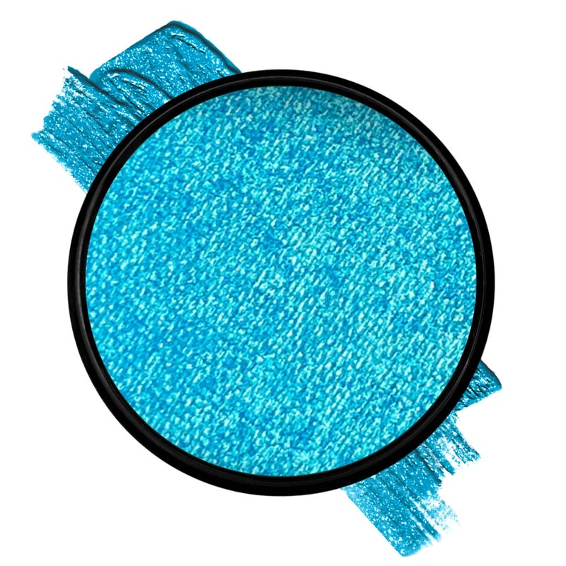 Mehron Paradise FX Metallics â€“ Metallic Blue 1.4 oz | Professional Water Activated Shimmering Metallic Paint for Raves, Costumes, Special Effects, Halloween, Stage, Screen, Theater & Cosplay FX - Image 1
