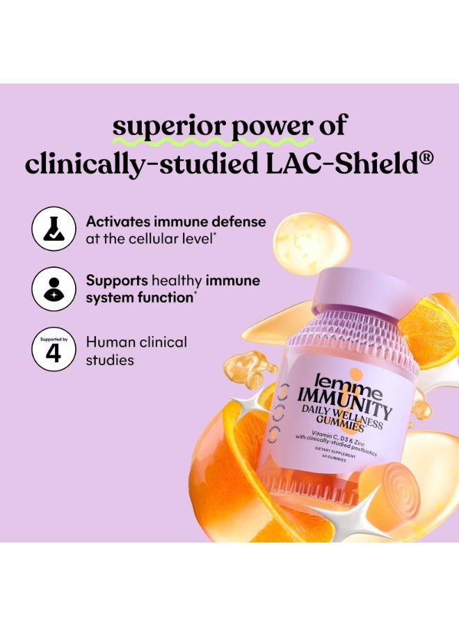 Lemme Immunity Daily Wellness Gummies, Sweet Orange, 60 Gummies - Image 5