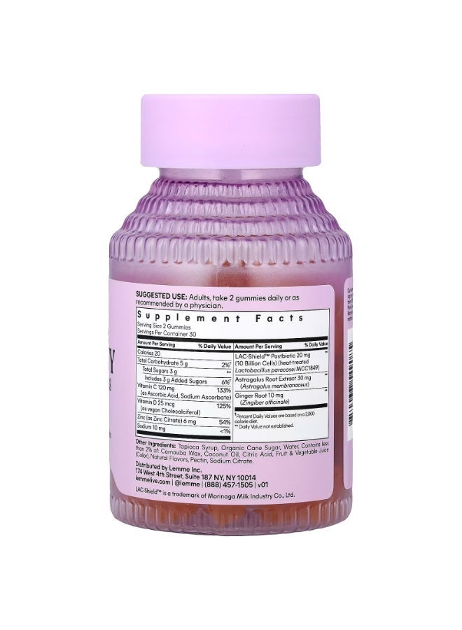 Lemme Immunity Daily Wellness Gummies, Sweet Orange, 60 Gummies - Image 3