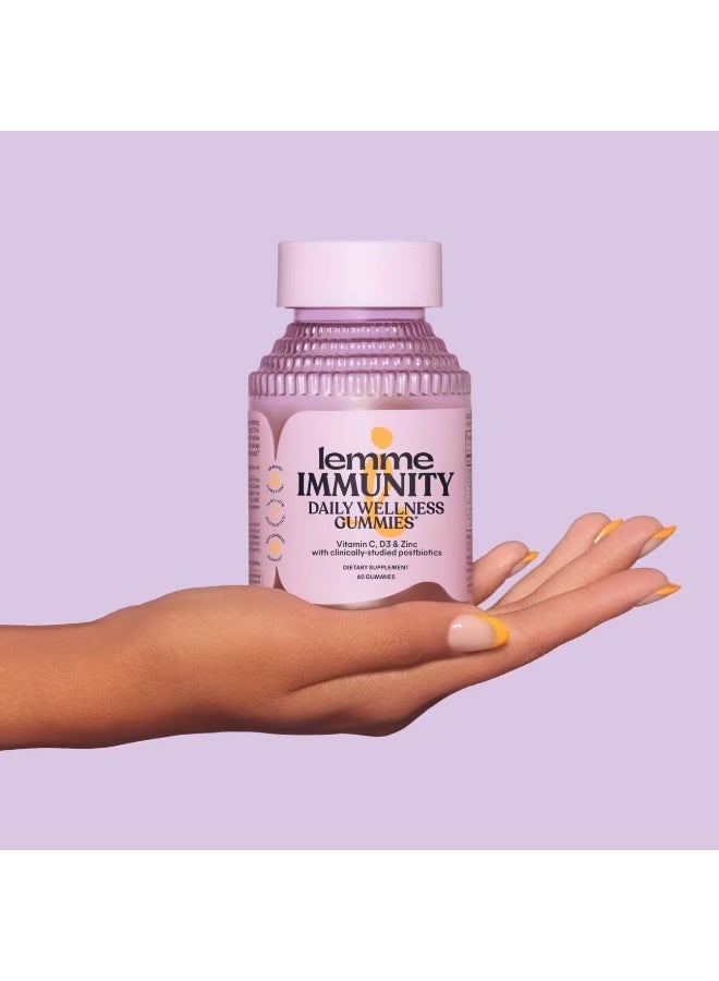 Lemme Immunity Daily Wellness Gummies, Sweet Orange, 60 Gummies - Image 2