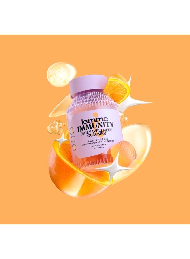 Lemme Immunity Daily Wellness Gummies, Sweet Orange, 60 Gummies - Image 4