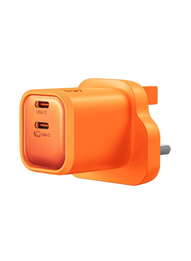 Mcdodo CH-0992 45W USB-C PD Mini GaN Charger UK Plug Orange Dual Type-C 2C Fast Charging Wall Adapter - Image 4