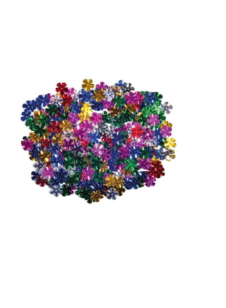 Libra 100-Pieces 13×13mm Crafty Ruby Craft Confetts Flower 14g Assorted Color