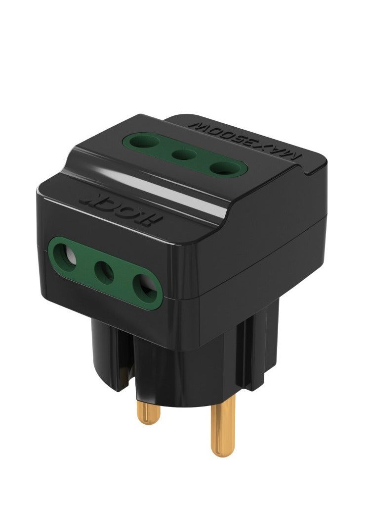 iLOCK iLOCK 3 Port Wall Adapter 16A 250V 3500 Watt Black  - Image 3