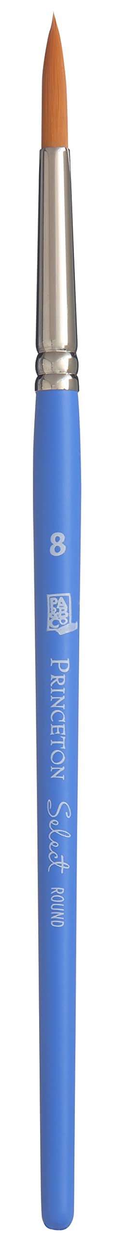 Princeton Select Artiste, Series 3750, Paint Brush for Acrylic, Watercolor and Oil, Round, 8 - Image 1