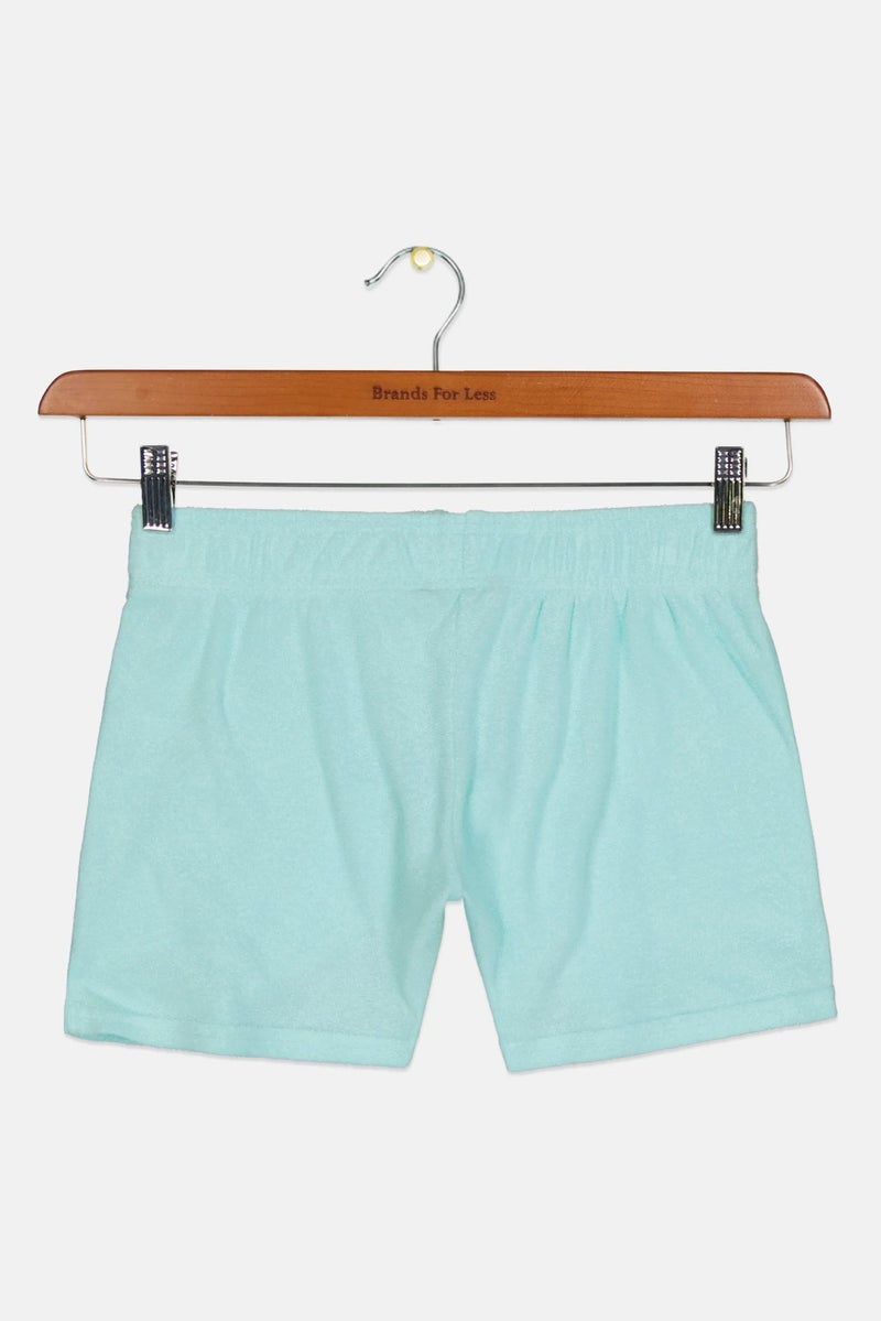 Juicy Couture شورتات أساسية بسيطة للبنات، تركواز - Image 2