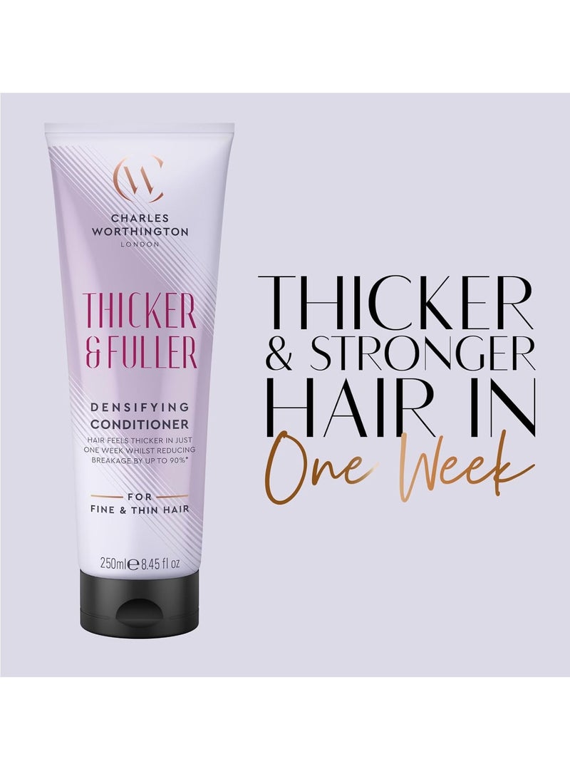 CHARLES WORTHINGTON Thicker and Fuller Densifying Conditioner Hair Thickening Conditioner for Fine Hair Hair Thickening Products for Women and Men Salon Hair Repair 250 ml  - Image 2