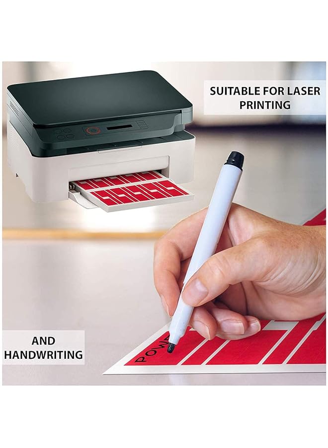 erorex Cable Labels Multi Color Self Adhesive Cable Labels Waterproof Color Tear Resistant Label Stickers For Office Work School Handwriting Cable Organize Computer Cord Laser Printer 180Pcs - Image 3