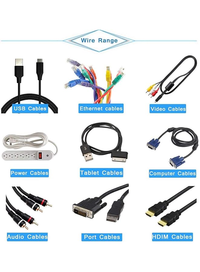 erorex Cable Labels Multi Color Self Adhesive Cable Labels Waterproof Color Tear Resistant Label Stickers For Office Work School Handwriting Cable Organize Computer Cord Laser Printer 180Pcs - Image 5