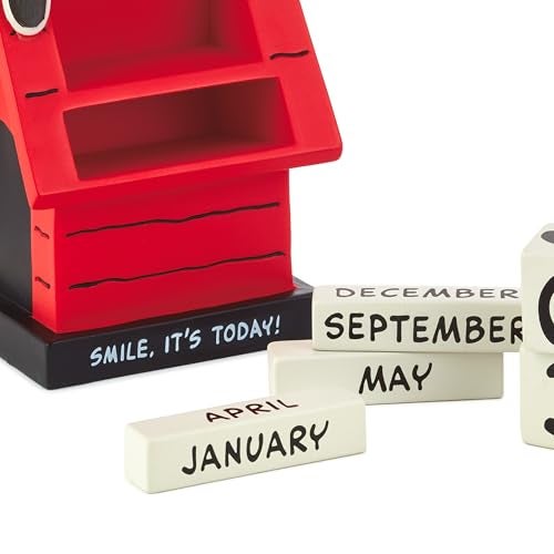 Hallmark Peanuts Snoopy Perpetual Calendar (Smile) Office Supplies, Gifts for Boss, Teacher, Administrative Assistant - Image 5