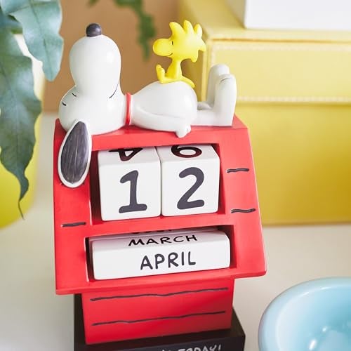 Hallmark Peanuts Snoopy Perpetual Calendar (Smile) Office Supplies, Gifts for Boss, Teacher, Administrative Assistant - Image 2