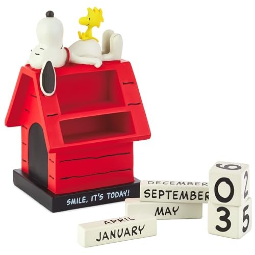 Hallmark Peanuts Snoopy Perpetual Calendar (Smile) Office Supplies, Gifts for Boss, Teacher, Administrative Assistant - Image 1
