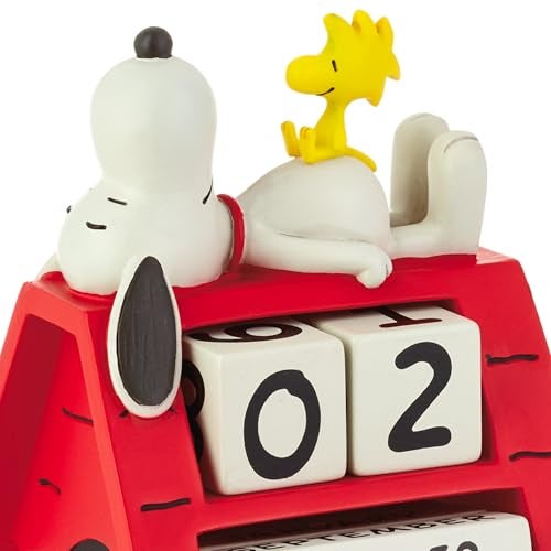 Hallmark Peanuts Snoopy Perpetual Calendar (Smile) Office Supplies, Gifts for Boss, Teacher, Administrative Assistant - Image 4