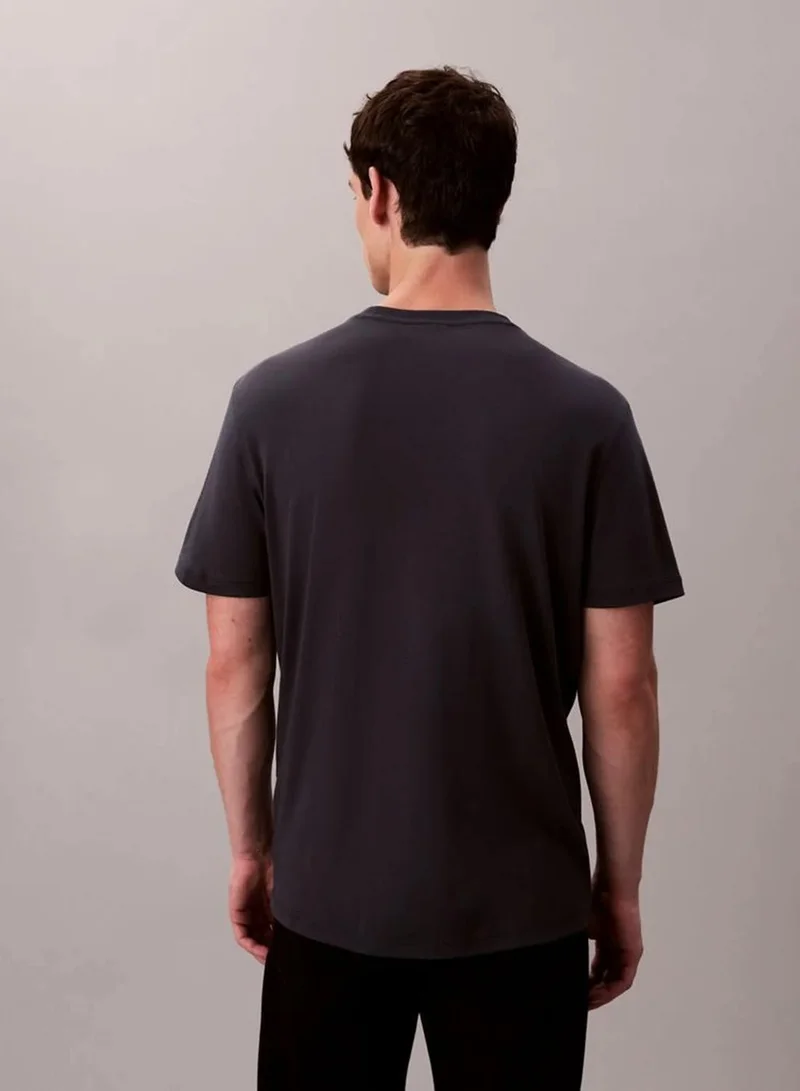 Calvin Klein Dark Sapphire Supima Cotton T-Shirt for Men | Best Price UAE