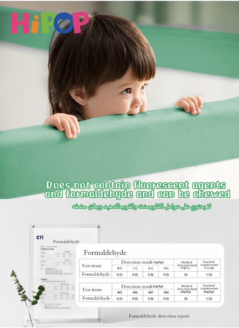 هيبوب - قلم لعب للأطفال الصغار مطور مقاس 150 × 180 سم، تصميم بوابة صلبة مطور مع 60 كرة محيطية، أكواب وهيكل ثابت للشفط، قلم لعب داخلي - Image 1