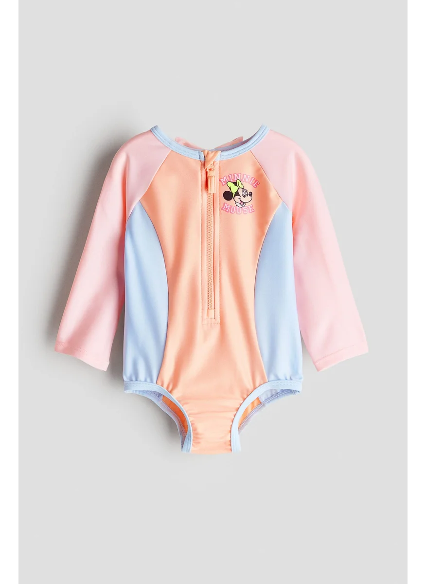 اتش اند ام Long-Sleeved Swimsuit