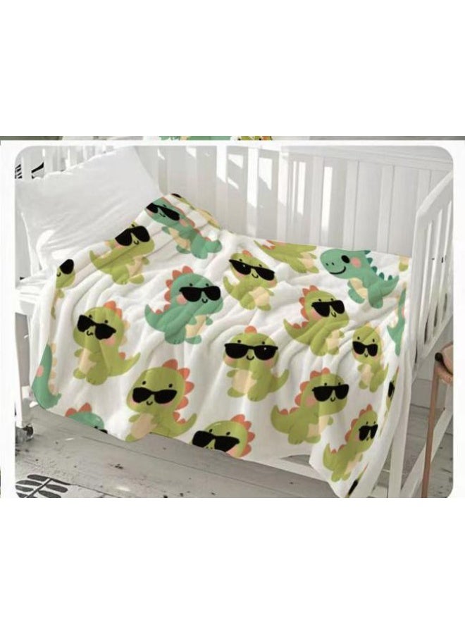 عام بطانية رقيقة من الفانيلا الكرتونية للأطفال والرضع (دافئة ومريحة، ومناسبة للنوم والألعاب) 70 سم * 100 سم - Image 2