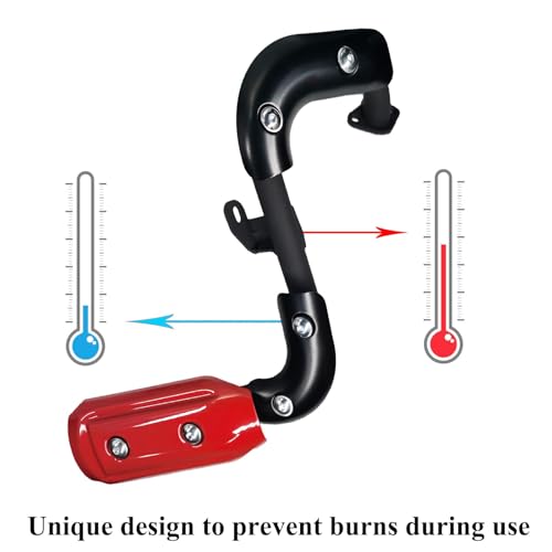 Chikia CT200U Upgrade Exhaust Pipe with Muffler Silencer Kit Chikia Replacement for Coleman CT200U CT200U-EX Axis M200 Mini Bike - Image 2