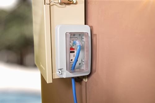 Intermatic WP6000W Low-Profile In-Use Weatherproof Cover, White - Durable Outdoor Outlet Protection | Expandable Design | Easy Installation - Image 5