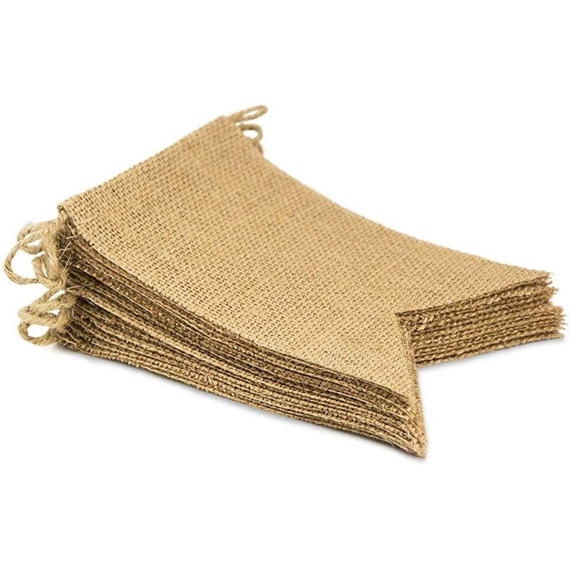 Lify Burlap Banner, Perfect DIY Party Decoration (15, Brown) - Image 1