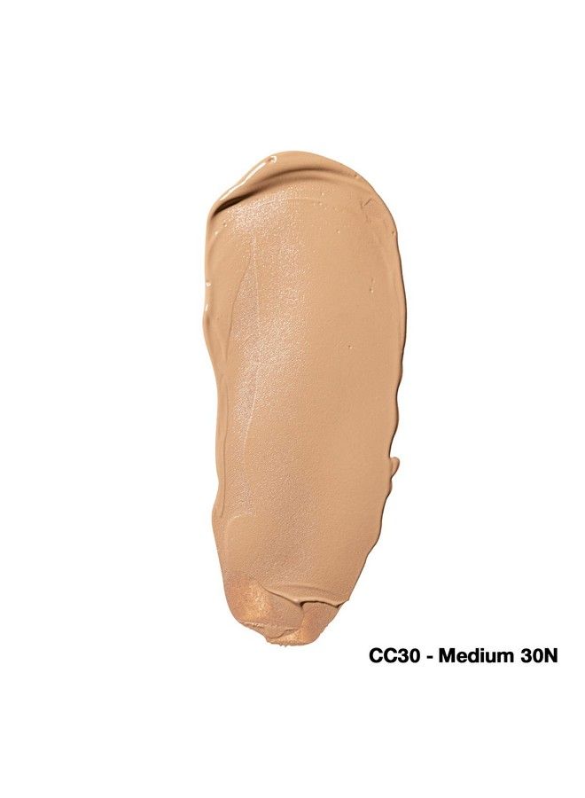PALLADIO Fullcoverage Color Correction Cc Cream Oilfree With Peptides & Vitamin C Best For Correcting Redness And Uneven Skin Tone Buildable Foundation Coverage (Med 30N Neutral Undertone) - Image 3