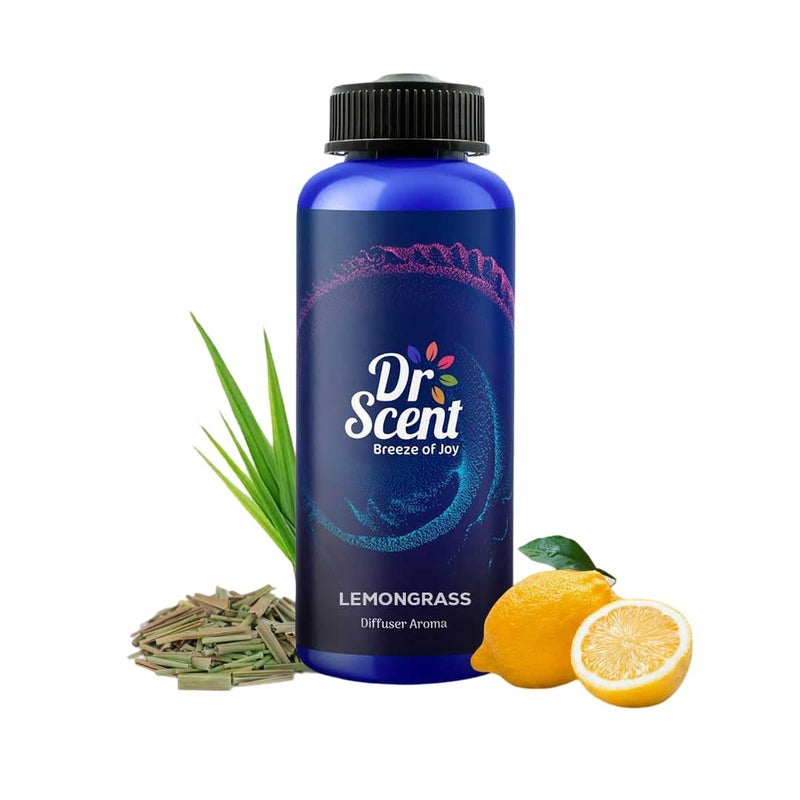 Dr Scent Diffuser Aroma Oil Lemongrass (1000ml) - Lemongrass and Citrus Fragrance Notes | Made in UAE | Perfect for Offices, Homes, Shops, Hotel Rooms & Big Lobbies - Image 1