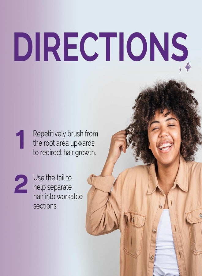 كيرل كيبر فرشاة تصفيف الشعر Curl Keeper Root Brush - فرشاة تصفيف شعر بشعيرات نايلون قوية ومرنة تمنع التشابك، وتمنح الشعر المجعد كثافة ورفعة - لطيفة على فروة الرأس - Image 5