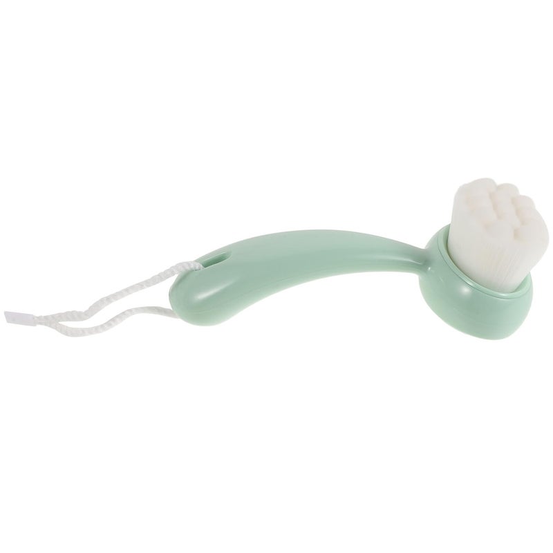 Light Green Manual Facial Exfoliator Brush Soft Bristles Deep Cleansing Blackhead Removal Tool - Image 2