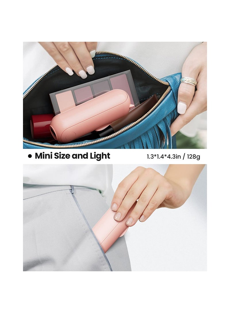 تخيل مروحة صغيرة محمولة، مروحة يد 3 في 1، بطارية 1500 مللي أمبير تعمل لمدة 14-21 ساعة، مروحة قابلة للطي عبر USB، مروحة شخصية هادئة مع بنك طاقة، سفر للنساء، في الهواء الطلق - Image 2