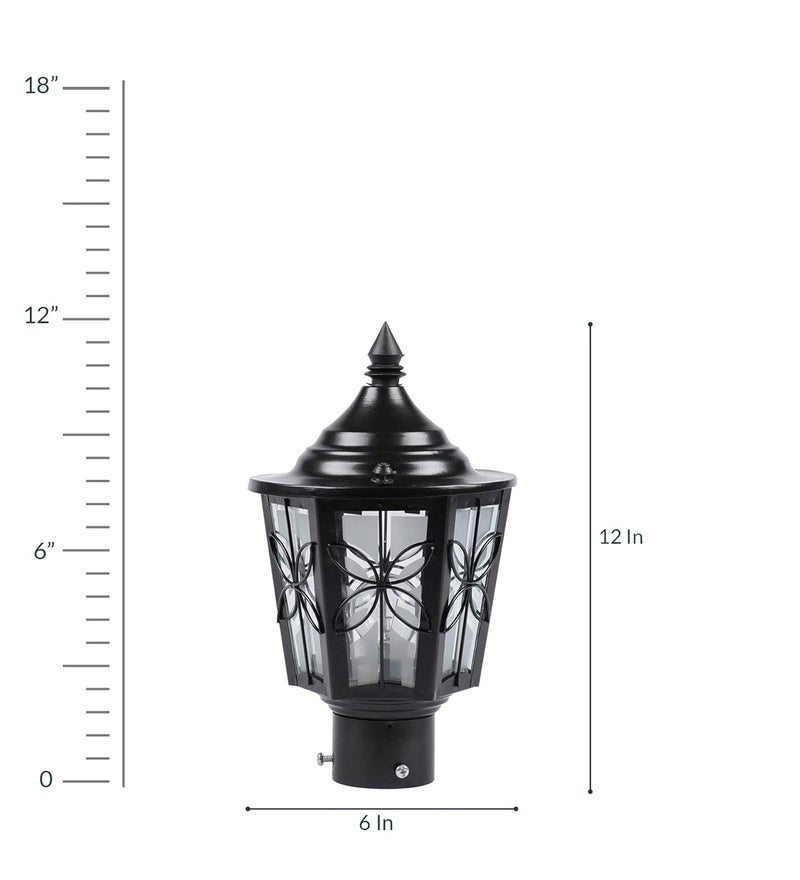 SINOMAN SINOMAN Metal and Glass Gate Light for Home Gate Waterproof Gate Lamps for Main Gate Outdoor Garden Light Pillar Gate Light  - Image 4