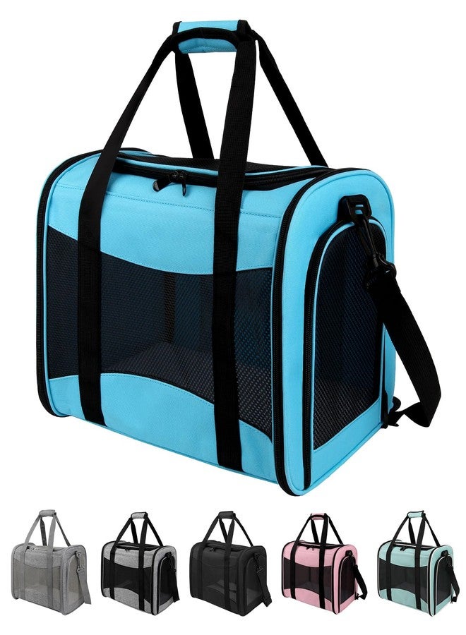 Yipincover Pet Carriers Soft-Sided Airline Approved Carrier Bag for Small Cats Dogs (Medium,Blue) - Image 1