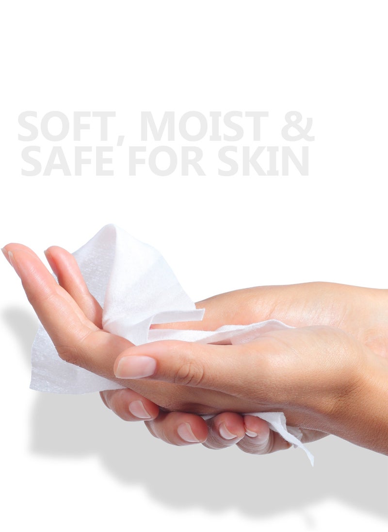 Generic Refreshing Antibacterial Wet Wipes with Scent ( LEMON ) - 20 Wipes  - Image 2