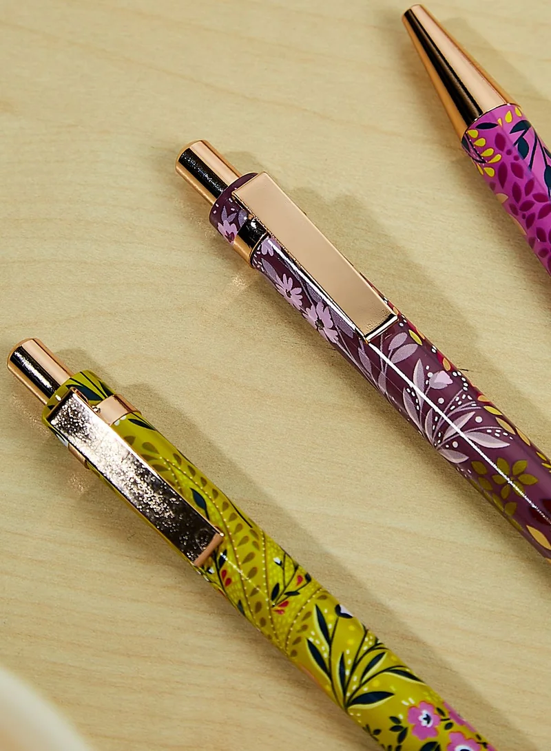 Sara Miller Haveli Garden Set Of 3 Pens