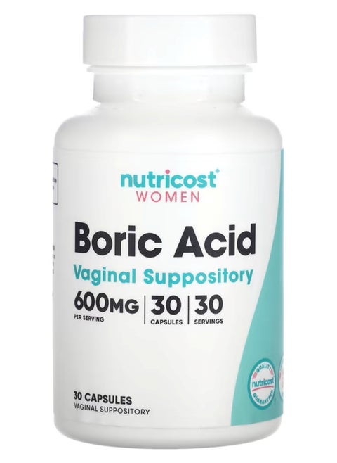 Nutricost , Boric Acid , 600 mg, 30 Capsules