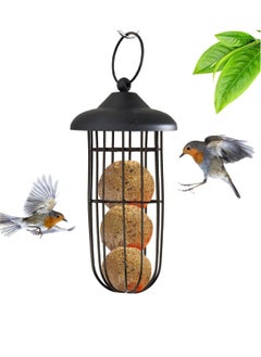 Durable Squirrel Proof Hanging Bird Feeder Attracts Wild Birds to Your Garden All Weather Metal Design for Various Birds