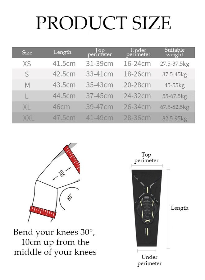 DUNISO وسادة ركبة شديدة التحمل وأكمام ركبة مبطنة للرجال والنساء قابلة للتنفس شبكية خلفية مرنة مع سيليكون مقاوم للانزلاق مرونة عالية لكرة السلة والبيسبول وكرة القدم والمصارعة وركوب الدراجات - Image 4