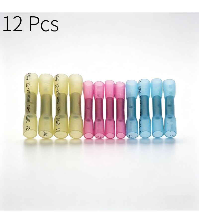 Heat Shrink Wire Connectors Crimp Terminal Kit 12 Piece Set for AWG 22 10 Cable - Image 5